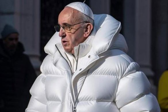 KI-generiertes "Foto" von Papst Franziskus